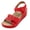 Red, variant on Womens Hiking Sandals Comfortable Causal Shoes Ladies Girls Cut Out Wedge Sandals Fashionable Outdoor Ankle Strap Sandals Womens Summer Sandals Dressy Platform