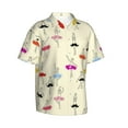thumbnail image 2 of Ballet Girl Dancer Hawaiian Shirts For Men, Summer Short-Sleeve Relaxed-Fit Button-Down Shirts Large, 2 of 9
