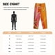 thumbnail image 3 of Balery Orange Flower Psychedelic Pantalones de pijama para mujer, pijamas ultraligeros, pantalones de estar por casa-Large, 3 of 6