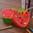 thumbnail image 1 of Xihbxyly Mi Cuenta Jugues Made In Madera para Bebés Jugues de Aprendizaje Infantil Atrapa Gusanos Magnéticos, 1 of 2