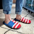 thumbnail image 5 of Coddies USA Flag Slippers | Patriotic American House Shoes | Funny Novelty Gift For Men, Women & Kids | US Slippers | Great Present for the Whole Family (EU 44-45, 10.5-12 Men, 13-14 Women), 5 of 7