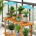 thumbnail image 4 of Plant Umbrellas for Outdoor Plants Outside Spring Flower Plant Shade 10.5 Inch UV-Resistent Patio Porch Garden Sun Umbrella Cover for Pots Outdoor Plants Garden Beds Houseplants, 4 of 5