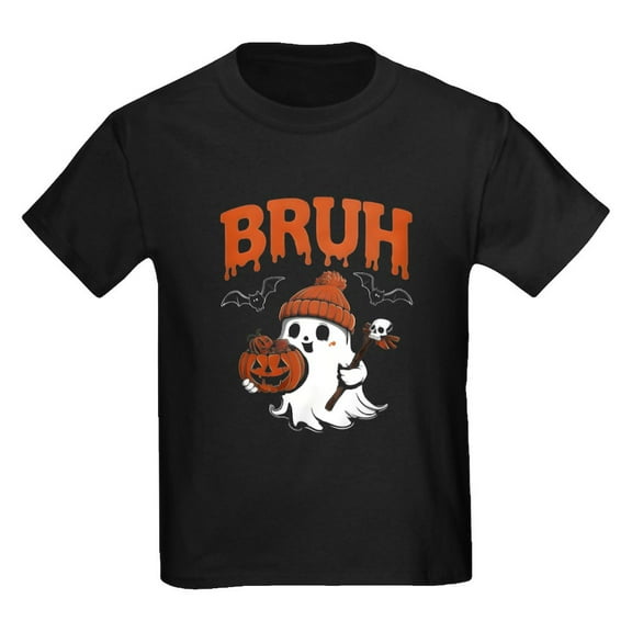 CafePress - Bruh Boo Kids T Shirt - Dark T-Shirt Kids XS-XL