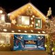 thumbnail image 3 of Muñeco De Nieve Nocturno Con Diseño De Coche Navideño. Pancarta Para Puerta De Garaje Exterior. Gran Decoración Navideña. Cubierta Para Puerta. Temporada. Puerta De Garaje Exterior. Pared Del Hogar., 3 of 3