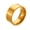 Gold 8mm, variant on Womens Stainless Steel Fashion Ring, Simple Style, Gold Electroplated Finish, Flat Round Design, Durable and Elegant Everyday Jewelry
