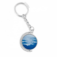 thumbnail image 1 of grey sky fog white clouds rotatable keyholder disc accessories chain clip, 1 of 3