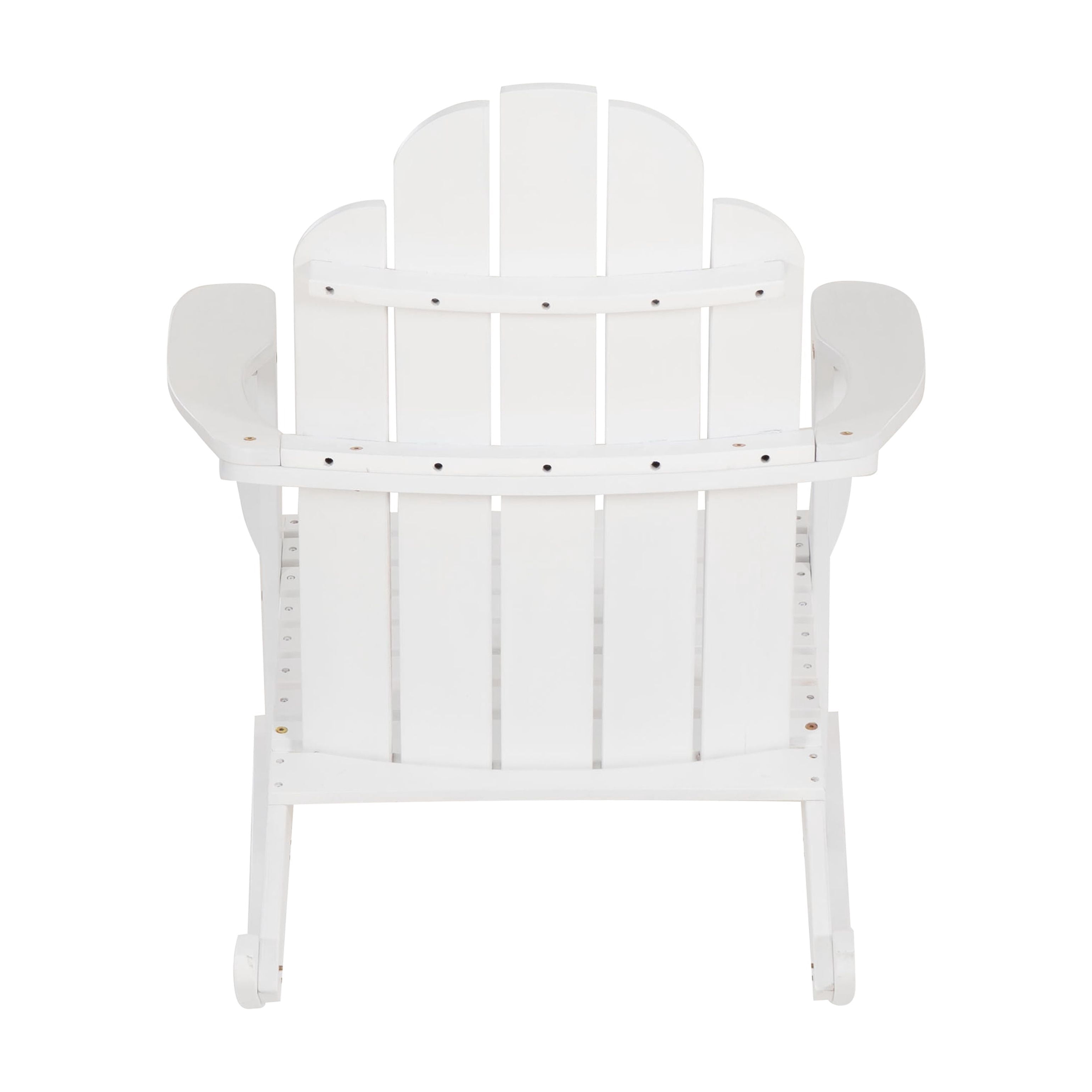Linon Brookhaven Outdoor Adirondack Rocking Chair, White