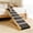 Natural Wood 038, variant on Foldable Dog Stairs for Small Dogs, 2-in-1 Pet Steps & Ottoman for Couch, Non-Slip Wooden Pet Ramp for Puppy Senior Injured Dogs, Coffee