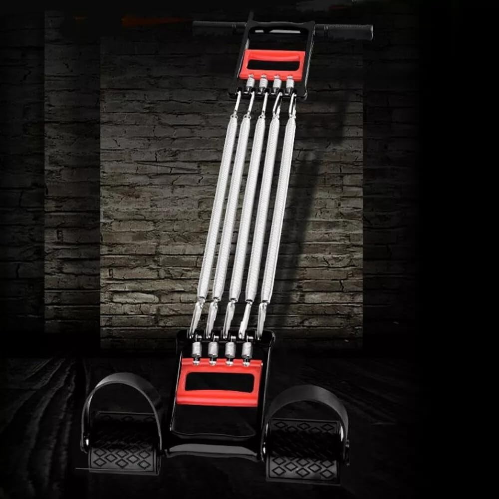 Hand Grip Strengthener,Home Fitness Equipment 5-Spring Exerciser Chest Expander Pull up Arm Tools for Finger Abdomen Waist Arm Stretching Slimming Training