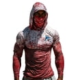 thumbnail image 2 of Yertdoel Sun Shirts for Men Printed Quick Dry Long Sleeve Lightweight Summer Sun Protection Fishing Shirts with Face Mask UPF 50+ Cozy Cover Up Athletic Hoodies, 2 of 5