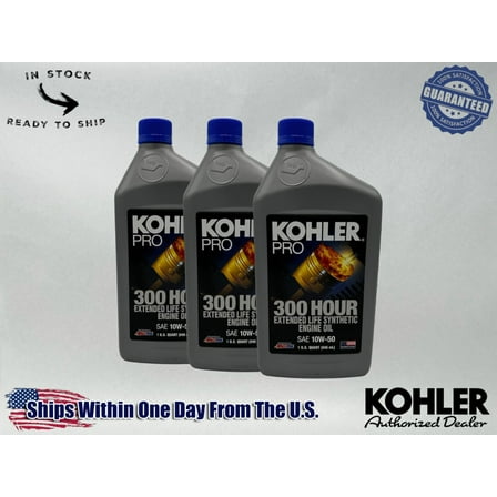 Kohler Genuine OEM Pro SAE 10W-50 Extended Life Synthetic Oil 25 357 72-S-3PACK