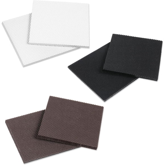 Qianyu 6pcs High Heels Patch Rubber Sole Repair Tips Square Boot Heel Replacement Shoe Heel Repair Kit Tread Repairs Stickers Non-Slip Heels Protectors Tread Pad Accessories for Women