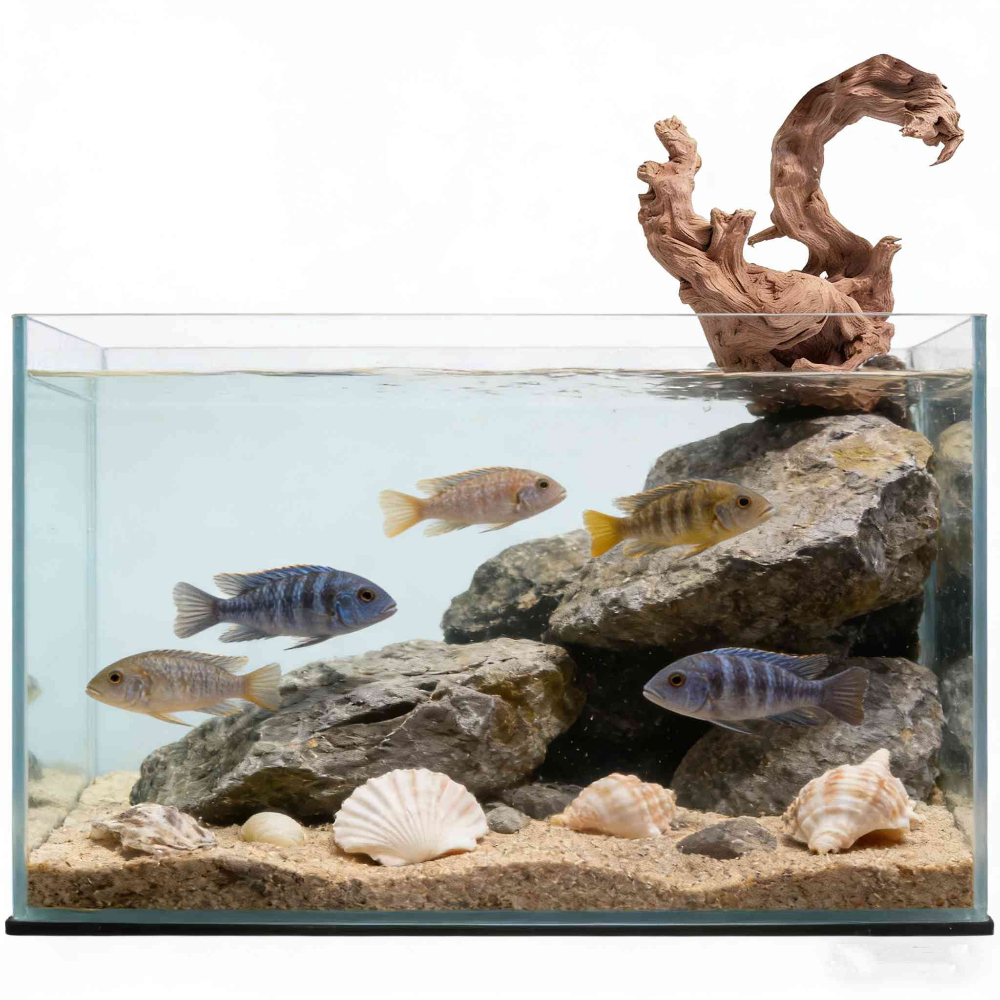 3Pcs Real Natural Driftwood for Aquarium, 5.9"-10" Aquarium Decor Wood Freshwater Fish Tank Reptile Driftwood Branch