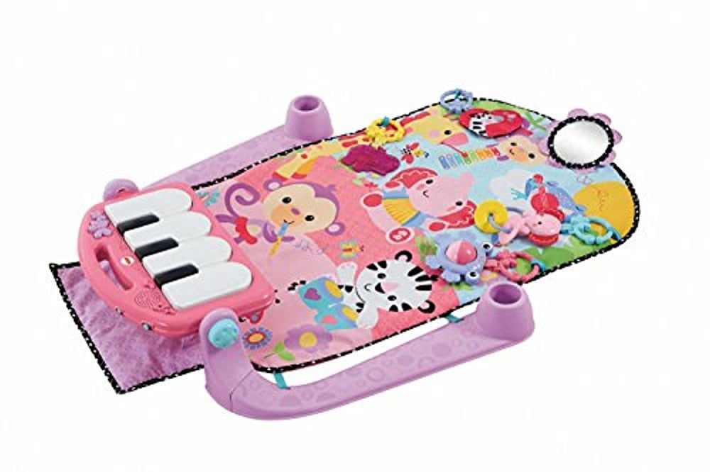 fisher price kick and play piano pink