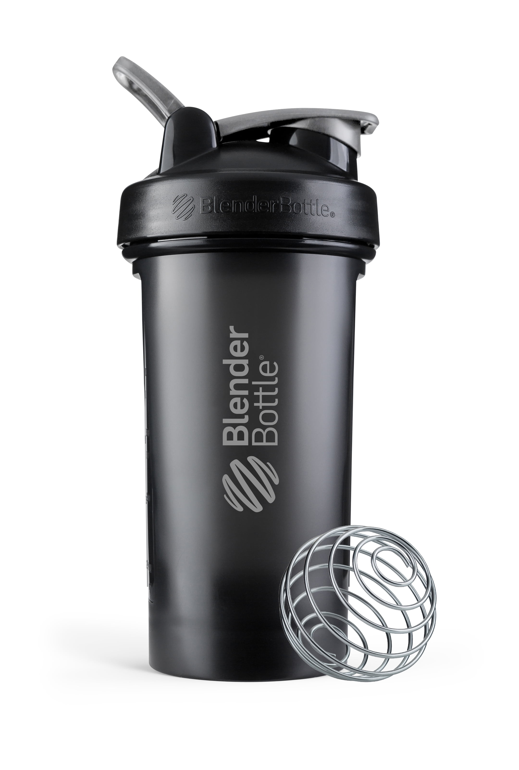 BlenderBottle Classic V2 24 oz Black Shaker Cup with Flip-Top Lid