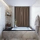 thumbnail image 5 of Cortinas de puerta francesa de alta precisión de color sólido, con ojal para barra de deslizamiento, gris oscuro profundo, 5 of 8