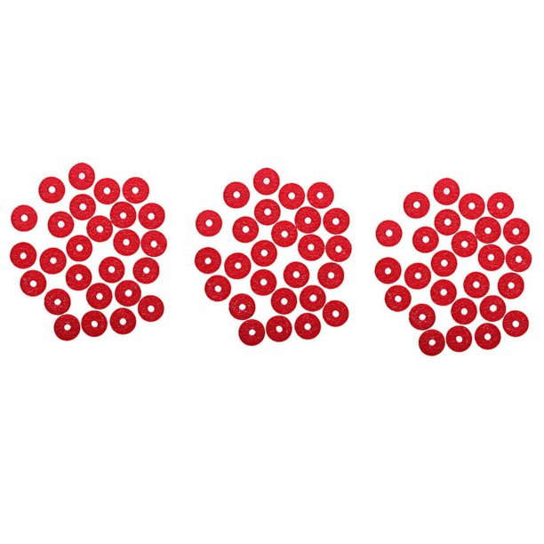 270 Unids de Teclado de Piano de Fieltro Riel Delantero Que Regula Las Perforaciones Piezas de Reparación (Rojo)