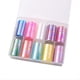 thumbnail image 2 of 10 Rollos de Lámina para Uñas , Lámina de Transferencia para Uñas, Calcomanías Holográficas para Decoración de Uñas, Pegatinas para Uñas, 2 of 5