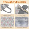 thumbnail image 4 of Princess Unicorn Butterfly Pattern Insulated Lunch Bag for Women & Adults,Large Portable Soft Cooler Lunch Bag,Thermal Food Storage Tote with Pearl Cotton,8.66L,8.75x5.75x9.5 Inch, 4 of 6