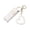 White, variant on Cosmetic Portable Lip Gloss Keychain Holder for Travel with Mini Lipstick and Heart Pendant Cosmetic Storage and