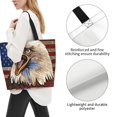thumbnail image 2 of Yiaed Eagle With USA Flags Print Handbag for Women Tote Purse Shoulder Bag Large Fashion Hobo Purse Handbag Shopping Tote, 2 of 5