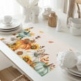 thumbnail image 5 of Pumpkin Sunflower Placemats Set of 8 Thanksgiving Fall Leaves Heat Insulated Linen Place Mats, Washable Stain-Proof Table Mats for Dining Tables Holiday Decor 13x19inch, 5 of 9