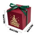 thumbnail image 2 of Red Christmas Gift Boxes with Lids and Bow Ribbons Papers Square Gift Boxes - 3.15 Inch - Mini Presents Wrapping Christmas Gift Holiday New Year Party Favor Boxes, 2 of 6