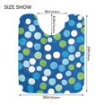 thumbnail image 5 of Yayeee Bath Rug for Bathroom Floor Non Slip Rectangle Fluffy Soft Absorbent Mat, 16"x24", Blue Dots, 5 of 7