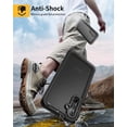 thumbnail image 4 of Samsung Galaxy A35 5G Case, IP68 Waterproof Dustproof, Built-in Screen Protector, Rugged Full Body Shockproof Protective Cover for Samsung A35 5G /4G 6.6", Black/Clear, 4 of 7