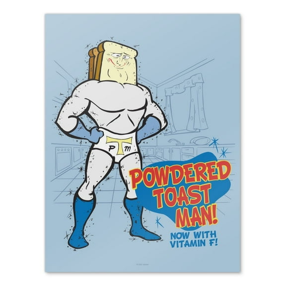 Ren and Stimpy Powdered Toast Man Wall Art Picture Paper Poster Décor Home Decoration