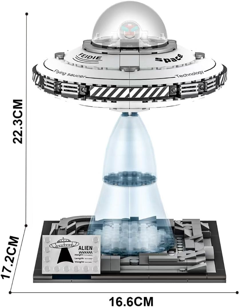 Space Shuttle Building Block Sets, Galaxy UFOs Spaceship Model Kit, Milky Way Space Ship Building Toys