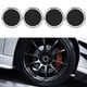 thumbnail image 5 of Tapa Central De Rueda De Coche, A Prueba De Polvo, Impermeable, 4 Uds., Cubierta De Cubo De Rueda De Fácil Instalación Para Reemplazo De Automóviles Para Fiat 500 YLSHRF Negro+Plata, 5 of 8