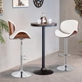 thumbnail image 2 of Swivel Bar Stool Adjustable-Height Barstools Classic White Bar Chair，Set of 2, 2 of 9