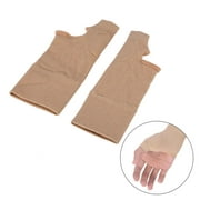 Garosa 1 Pair Comfort Gel Wrist Brace Thumb Stabilizer for Tendonitis Arthritis Pain and Support, Skin Color Thumb Brace