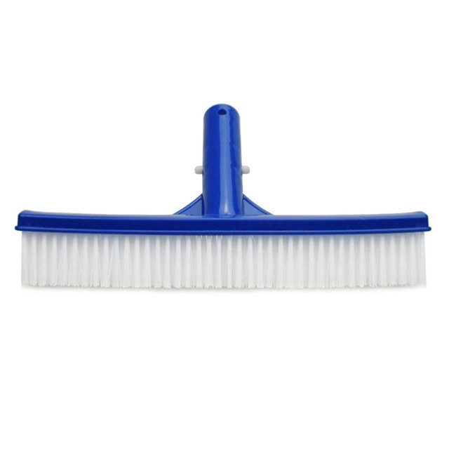Wosthever Cepillo para piscina, varilla telescópica, junta apretada, mango largo, herramienta de limpieza de cerdas firmes, cepillos para Deportes acuáticos
