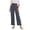 Blue, variant on NSLGXD Palazzo Pants for Women Straight Leg Elastic High Waisted Floral Trousers Loose Fit Summer Pant with Pockets