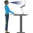 thumbnail image 3 of Ergonomic Laptop Stand For Desk, Portable Foldable Computer Stand With Tilt Angle Adjustable, Cooling Design For All MacBook & Laptops 10 15 17 Inches, Perfect For Home Office Or, 3 of 6