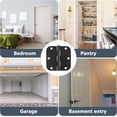 thumbnail image 4 of 30 Pack Rounded Door Hinges 3.5 Inch with 5/8" Radius Corner, Matte Black Interior Door Hinge for Bedroom, Storage room, Garage, Bathroom and More, 4 of 7