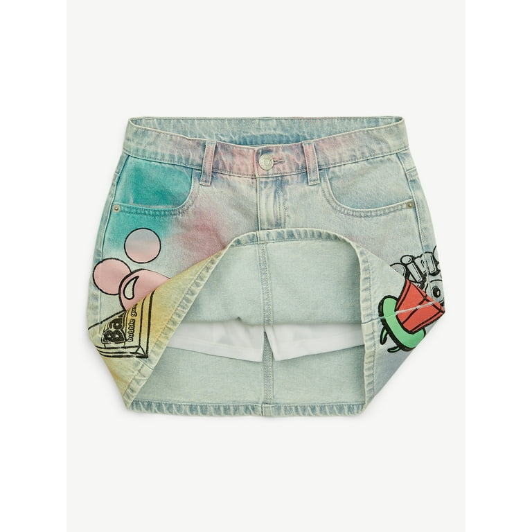 Justice Girls Ring Pop Collab Denim Skirt, Sizes 6-18 Justice Girls Ring Pop Collab Denim Skirt, Sizes 6-18