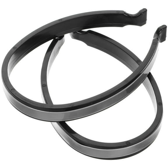 Masteelf  2 Pcs Reflective Trouser Clip Rechargeable Bike Pump with Gauge Buckle