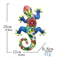 thumbnail image 4 of Kearding Estatua de decoración de pared de Metal, Animal de simulación, valla de jardín para oficina, escultura realista para interiores y exteriores, Jardín y Patio Azul Kearding HA064350-01, 4 of 6