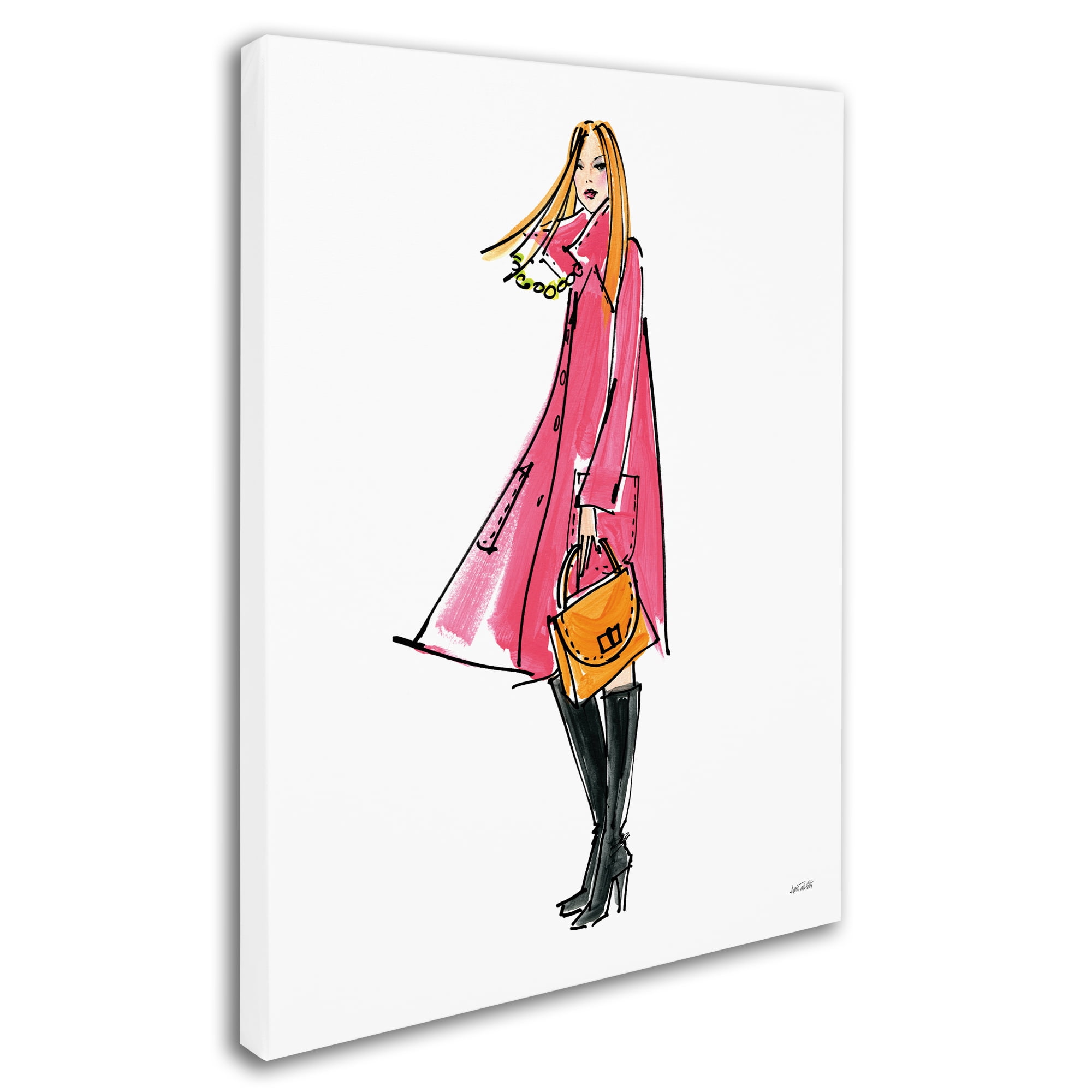 Trademark Fine Art 'Colorful Fashion III' Canvas Art by Anne Tavoletti