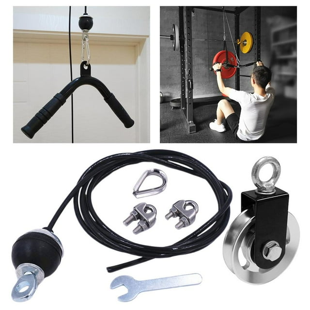 Polea Giratoria Sola Rueda de 73mm, Sistema de Elevación para Fitness, Cable de Construcción DIY Cola Polea de construcción de cable de fitness