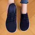 thumbnail image 5 of Womens Mesh Breathable Walking Shoes Comfortable Lightweight Running Wide Toe Outdoor Hiking Sneakers Dark Blue 6.5, 5 of 9