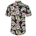 thumbnail image 2 of Men Casual Hawaiian Shirt Beach Hawaii Aloha Party Summer Slim Fit Button Up Fancy TopS, 2 of 3
