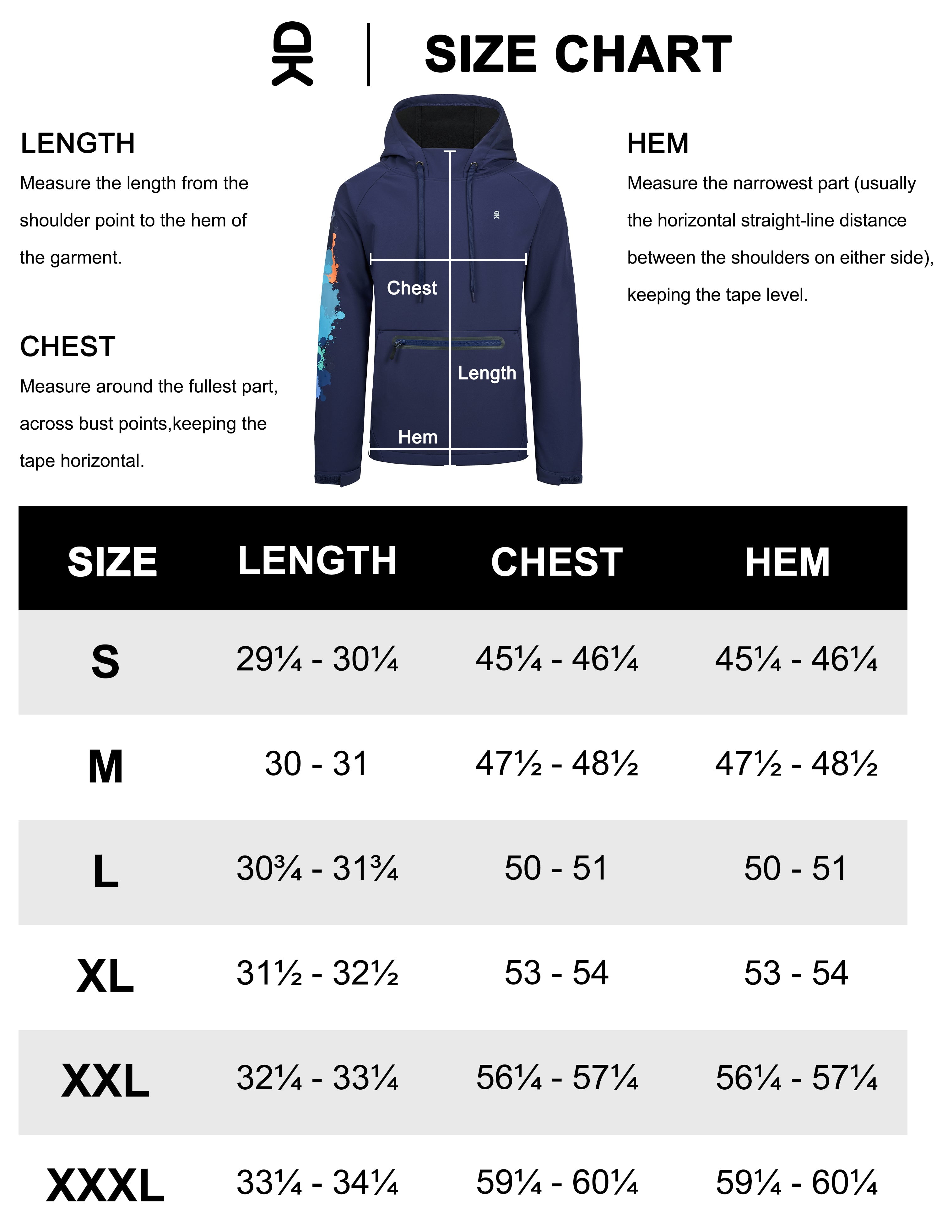 Little Donkey Andy Mens Fleece Hoodies Water Repellent, Thermal Insulation Pullover Hooded Sweatshirt UPF50+ (Dark Blue S)