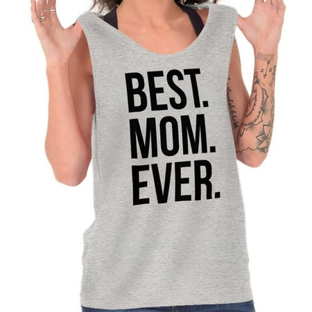 Brisco Brands Best Mom Ever Mothers Day Gift Tank Top T-Shirt For