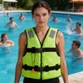 thumbnail image 3 of Cadancy Adult Life Jacket Boating Safety Vest Adjustable Straps Reflective Strips High Buoyancy PFD Water Sports Swimming Fishing Kayak Emergency Gear Universal Fit, 3 of 7