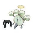 thumbnail image 4 of BELOVING Ensemble de Pile pour Enfants Instruments de Musique Compacts Jouet pour Fête Concert Maternelle Vert, 4 of 8