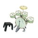 thumbnail image 4 of Batería para niños, instrumento musical de percusión, juguete para coordinación mano-ojo, kit de batería de jazz para regalo del Día del Niño, fiesta,, 4 of 8